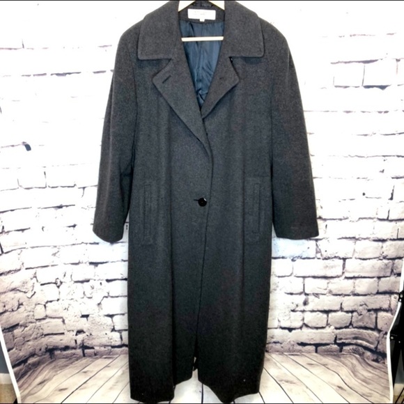 VTG Larry Levine Cashmere & Lambswool Pea Coat - Picture 1 of 6